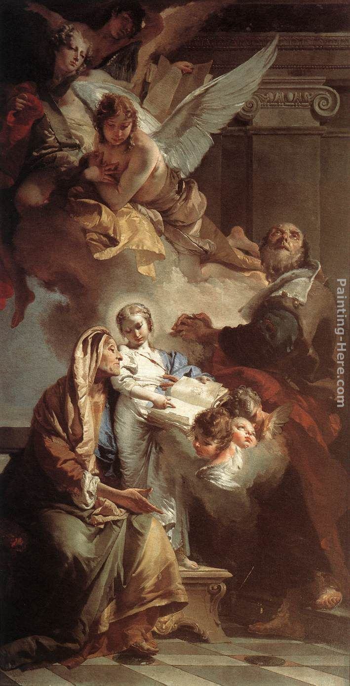 Giovanni Battista Tiepolo Education of the Virgin